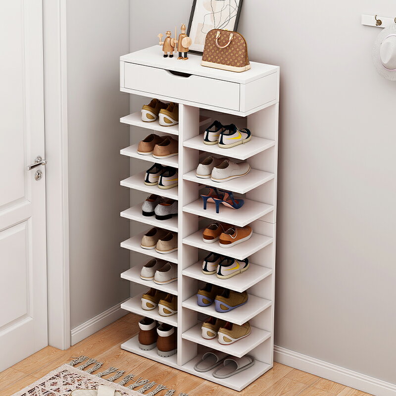 鞋架簡易門口家用分層隔板小型窄款收納神器省空間置物架轉角鞋櫃