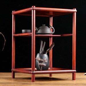 紅木小茶幾實木中式工藝品擺件架小花盆置物架茶壺茶具架了展示架