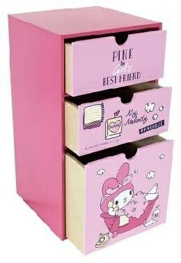 【震撼精品百貨】My Melody 美樂蒂 美樂蒂直式三抽櫃-洗澡*38721 震撼日式精品百貨