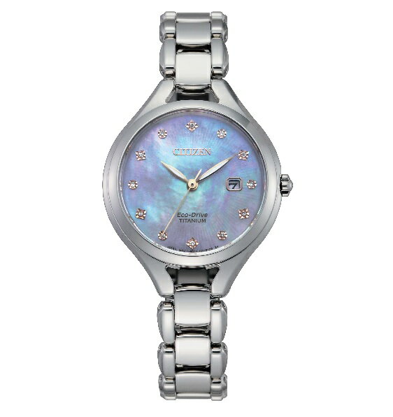 CITIZEN 星辰錶 EW2560-86Y LADY'S系列 時尚典雅鑽石光動能女錶 /白蝶貝面板 30mm｜樂天全館特惠中★指定刷卡回饋10%