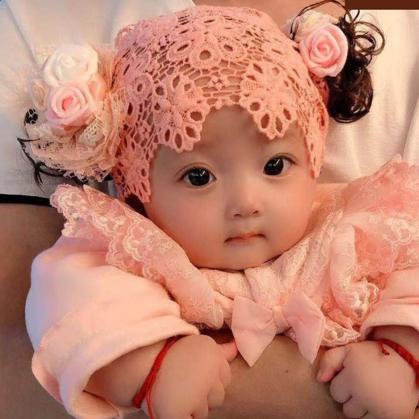 韓版兒童發帶寶寶假發頭飾帽子頭花女嬰兒發箍公主0-1-2-3歲