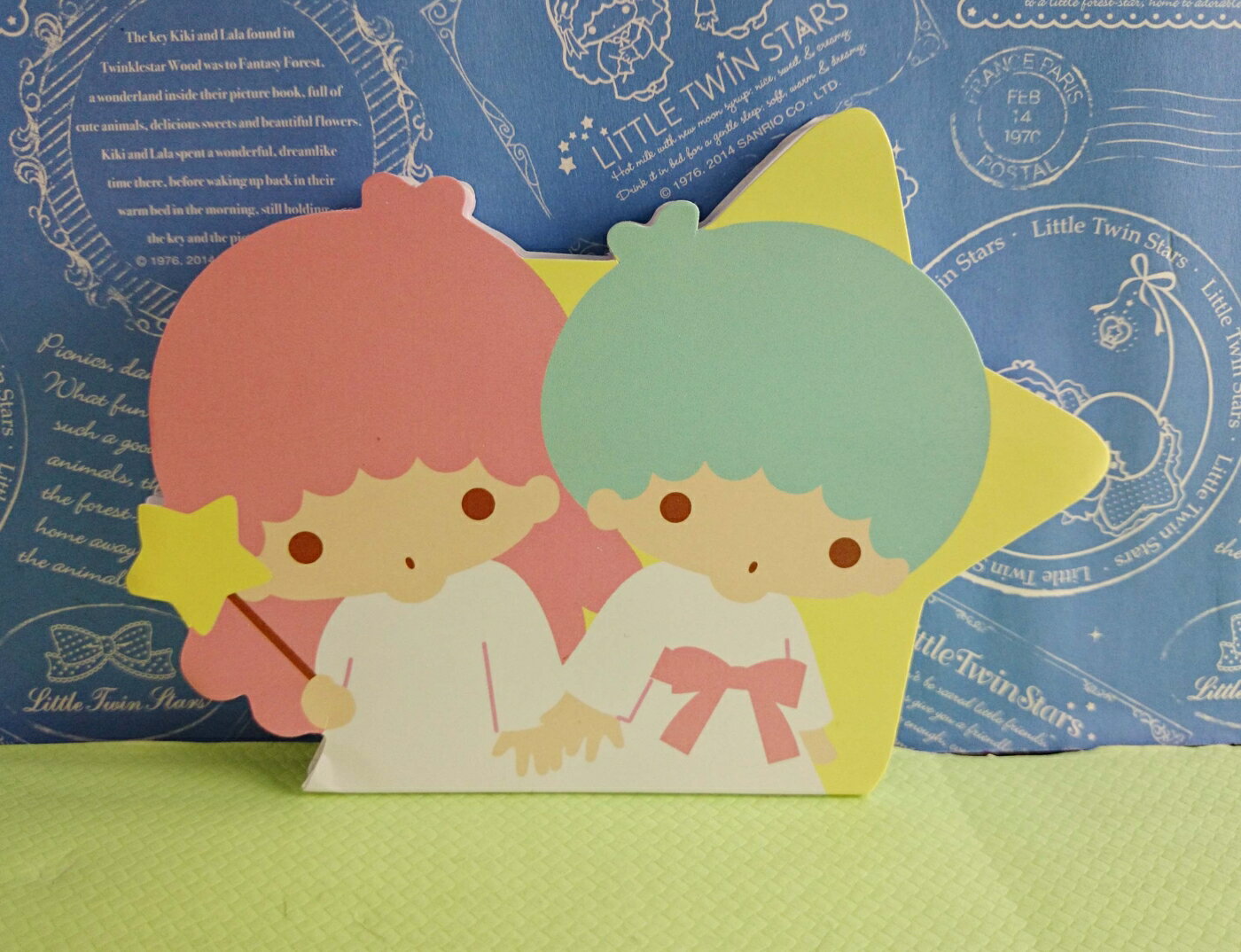 【震撼精品百貨】Little Twin Stars KiKi&LaLa 雙子星小天使 便條紙-造型牽手 震撼日式精品百貨