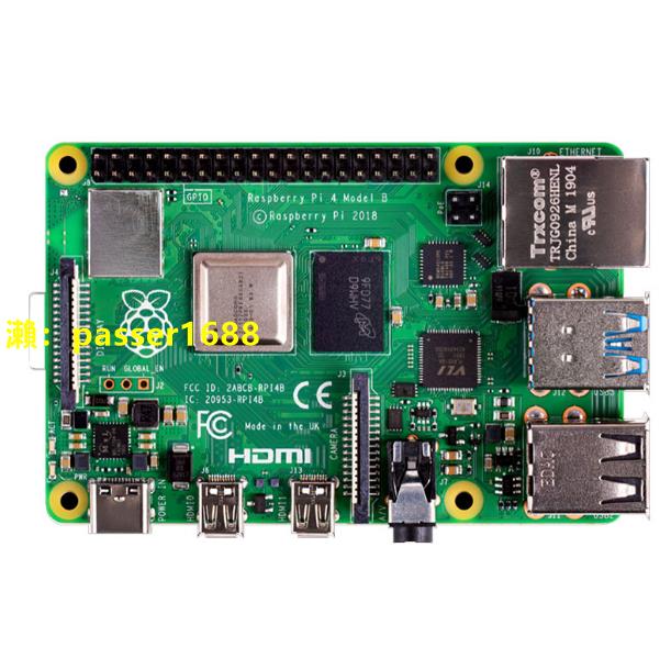 Raspberry Pi 樹莓派4B 4代linux電腦AI開發板python編程套件 2GB