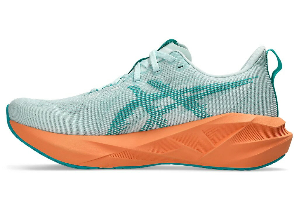 ASICS NOVABLAST 5 男款慢跑鞋 綠/橘 彈性 耐磨 1011B974-400 24HO 【樂買網】