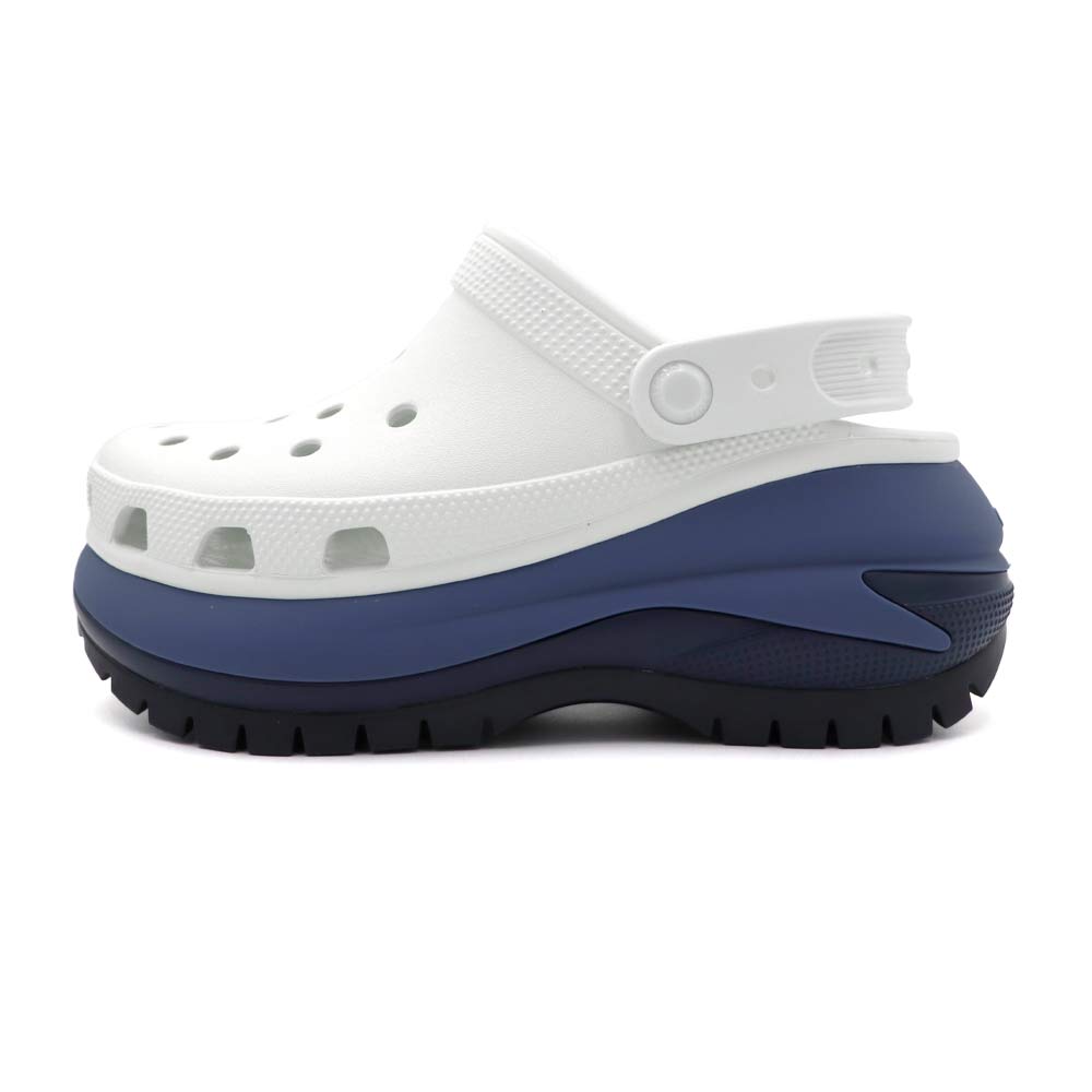 【全館滿額折】 Crocs Mega Crush卡駱馳 月光灰色 光輪花呢克駱格懶人 涼拖鞋 女款 J2801【新竹皇家210749-1NL】