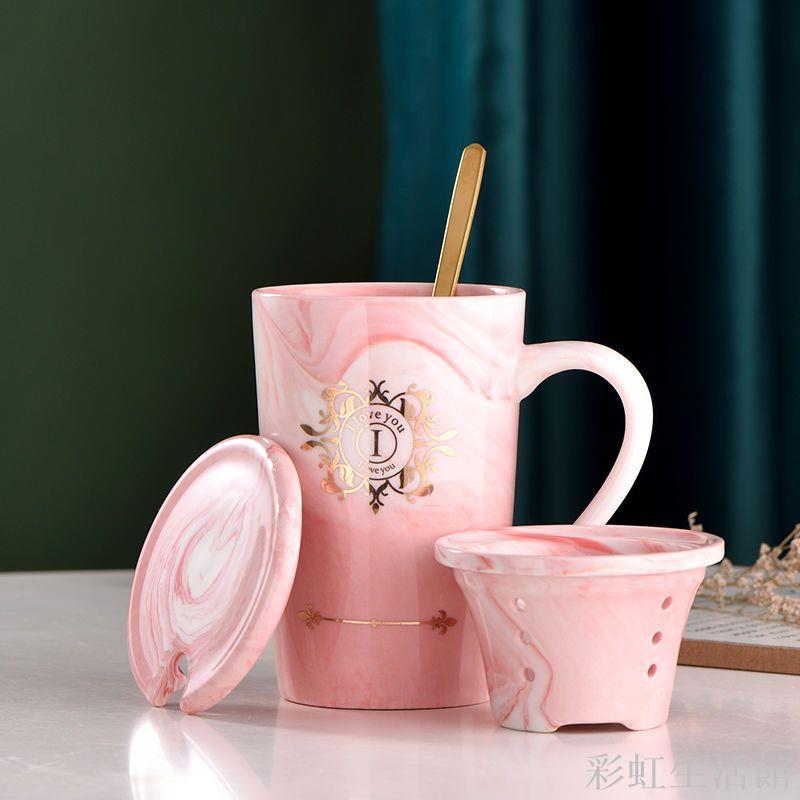 創意陶瓷杯馬克杯大容量ins北歐風情侶杯少女杯早餐杯咖啡泡茶杯