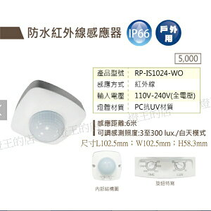 【燈王的店】舞光 LED 紅外線感應器 RP-IS1024-WO
