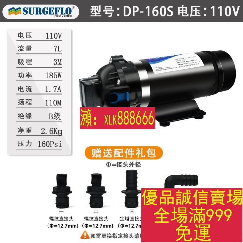 限時折扣熱賣-DP-160S超高壓力自吸泵110v 220v加壓噴霧機器純凈水設備增壓水泵