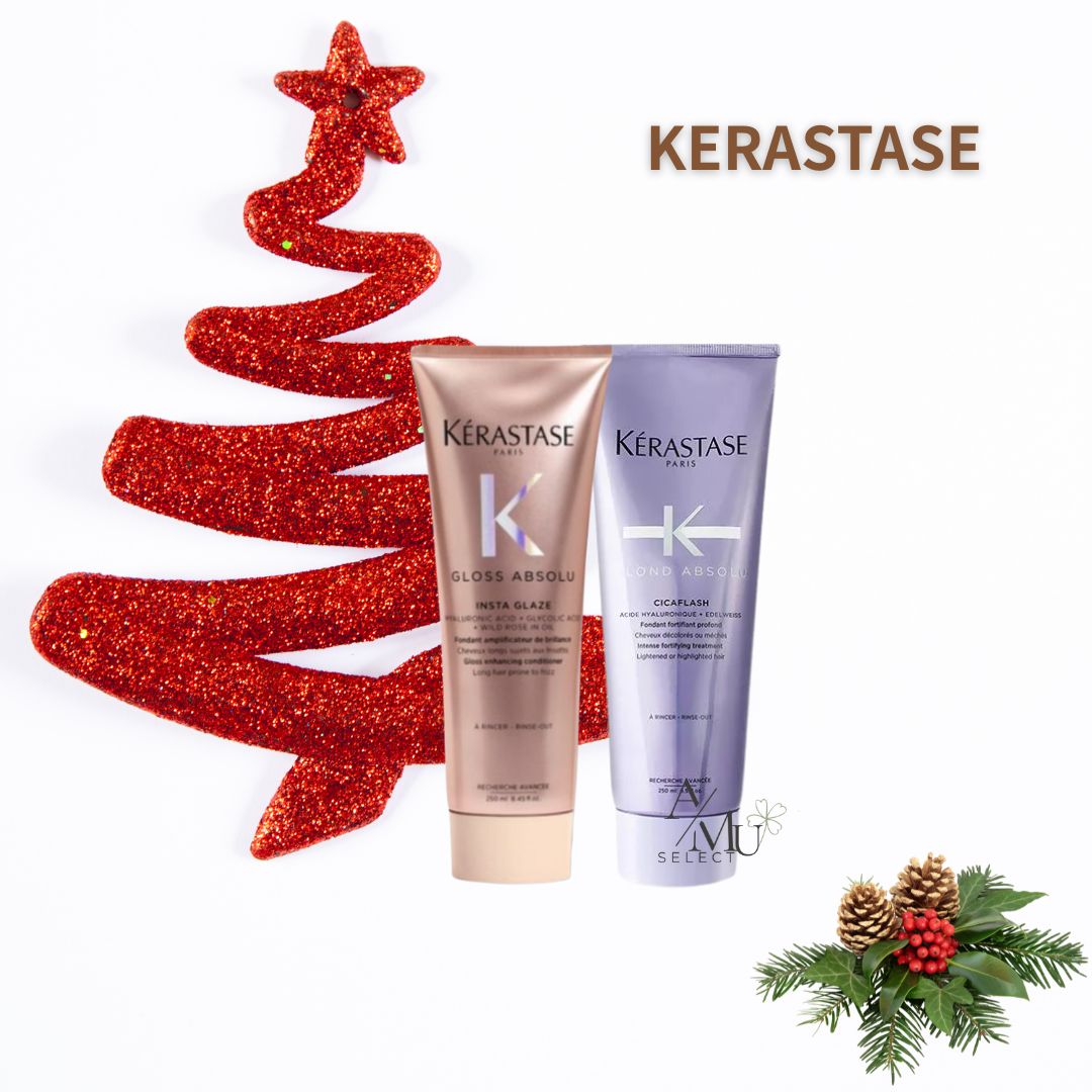雙12限定2入組【KERASTASE】卡詩 釉光玫瑰+燦金絕色(紫)護髮素250mlx2｜保養換新妝⚡專櫃保養彩妝 品牌香氛