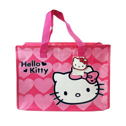 X射線【C198405】Hello Kitty 購物收納袋,環保購物袋/塑膠袋/防水袋/補貨袋/收納袋/折疊購物袋