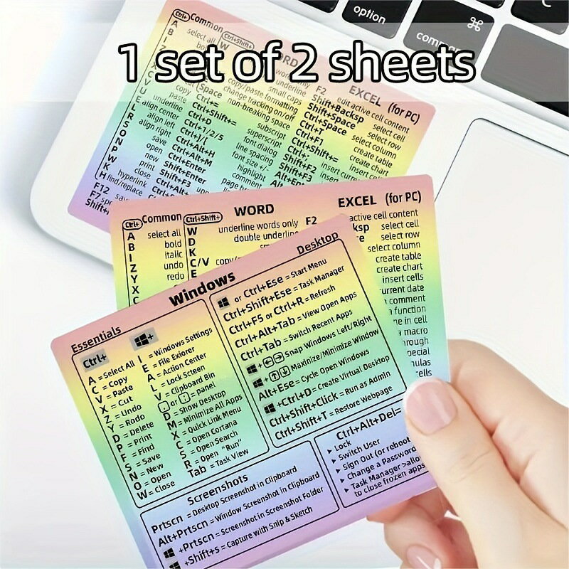 秋冬新款Shortcut Key Stickers 2 Sheets set