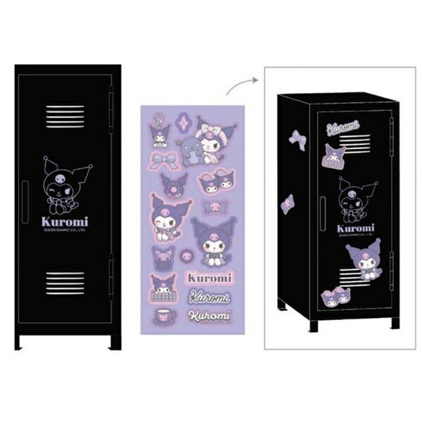 【震撼精品百貨】酷洛米 Kuromi~日本SANRIO三麗鷗 酷洛米桌上型鐵製收納櫃附磁鐵*89151