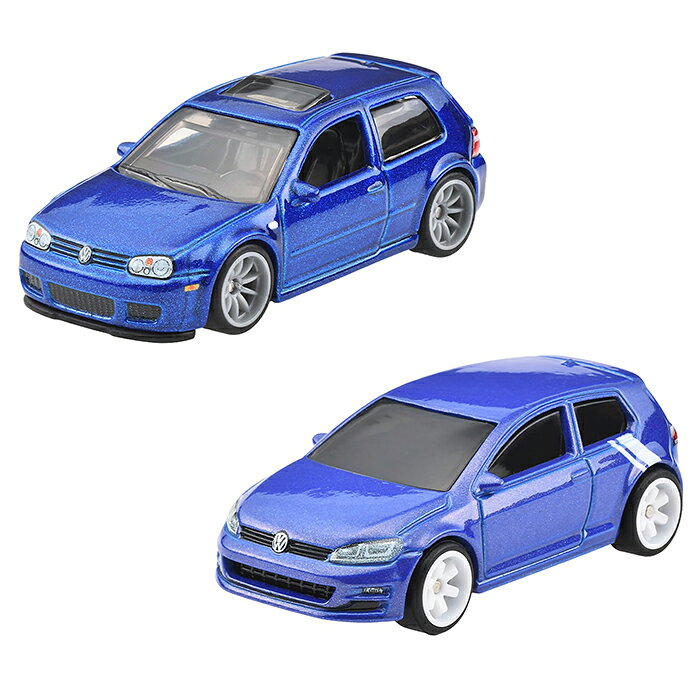 風火輪小汽車 高級款2入組 2004 福斯 GOLF R32 / 福斯 GOLF MK7 【鯊玩具】