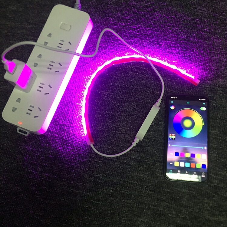 led七彩變色燈帶魚缸防水背景墻裝飾氛圍燈條USB接口APP手機控制