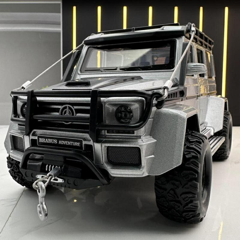 賓士模型車 1:24 巴博斯模型車 AMG模型 越野車模型 大g 模型車 g550 4×4 救援車 迴力車遙控車 合金車