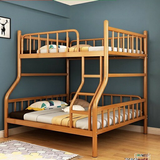 工廠直銷 不銹鋼床 雙人床1.8米 高低子母床雙層上下鋪鐵架床高低床鐵床1.5 2SKC