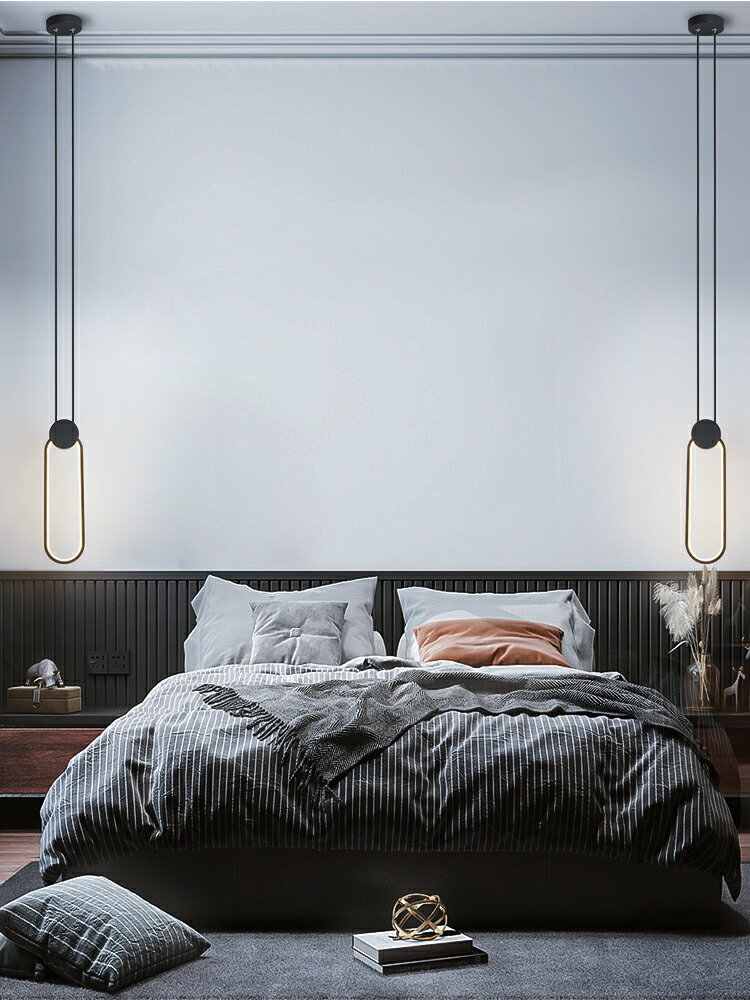 臥室床頭吊燈北歐極簡小吊燈現代簡約沙發背景墻燈個性創意吧臺燈