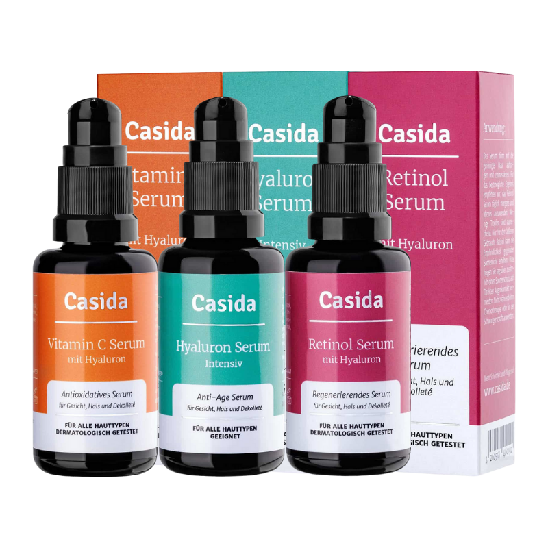 德國 Casida 精華液 30ml 維他命C 撫紋 玻尿酸 臉部 肌膚 保養 精華 附發票【心心哈德】現貨 全館499超取免運｜全場下殺★滿額再享折扣