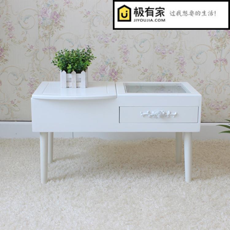北歐公主梳妝臺歐式梳妝臺現代簡約田園木純白色飄窗化妝臺