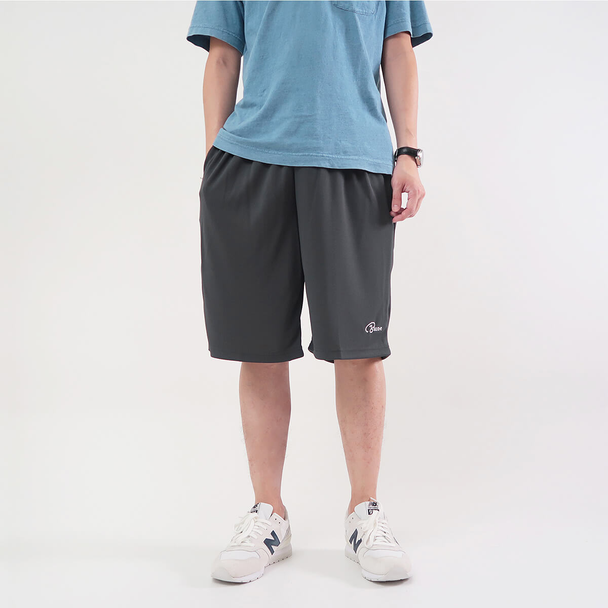 加大尺碼吸濕排汗運動短褲 拉鍊口袋台灣製運動褲 排汗速乾短褲 球褲 大尺碼男裝 機能纖維彈性短褲 休閒短褲 Big_And_Tall Made In Taiwan Sport Shorts Track Shorts Running Shorts Short Pants (310-2613-08)深藍色、(310-2613-21)黑色、(310-2613-22)深灰色 4L 5L(腰圍:38~56英吋) 男 [實體店面保障] sun-e 4