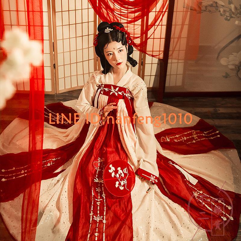 漢服女中國風古裝學生齊腰齊胸襦裙春夏日常仙氣飄逸古風【不二雜貨】