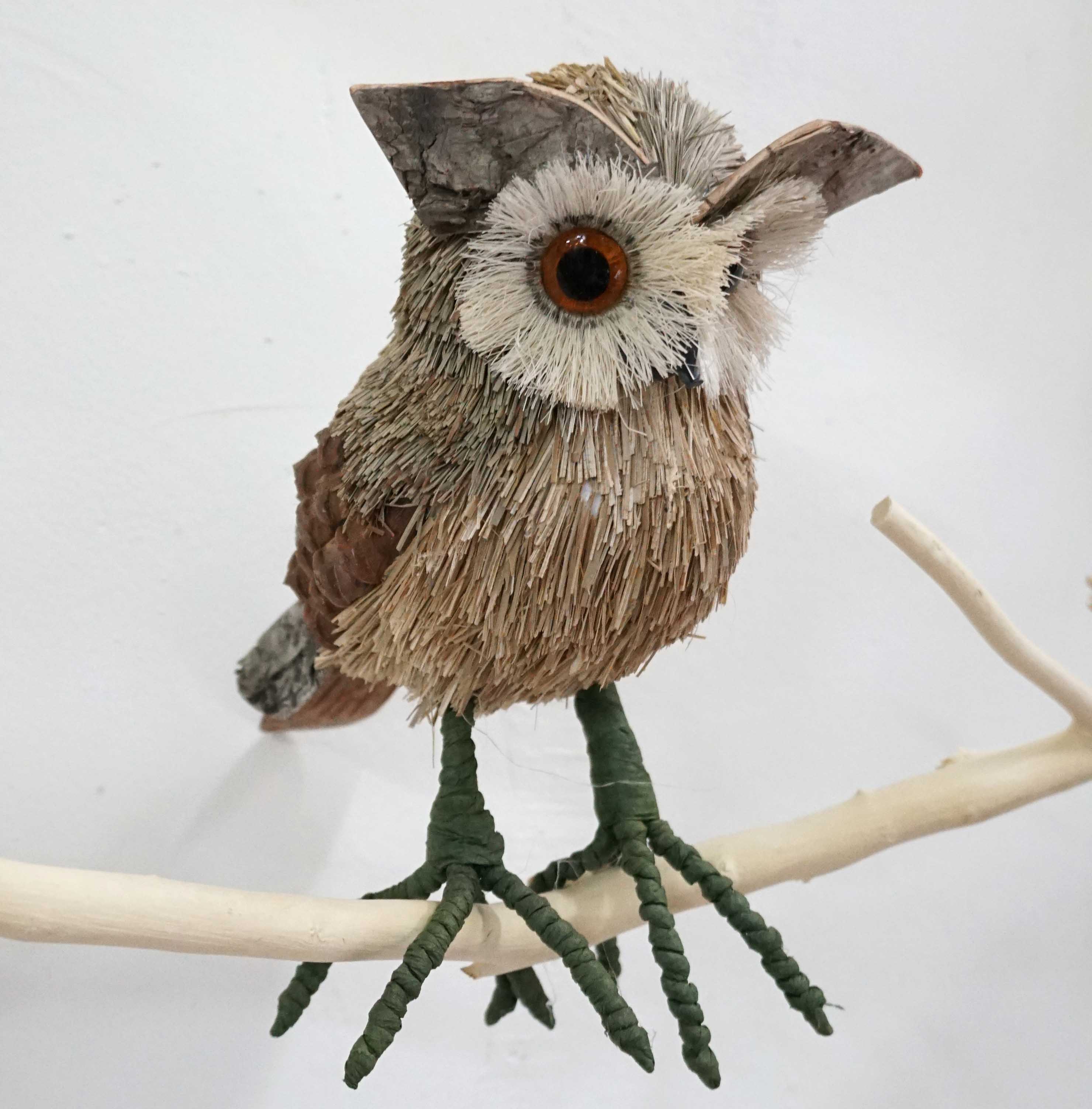 吊掛裝飾貓頭鷹擺件家居展廳服裝店特色店鋪仿真動物小飾品 3