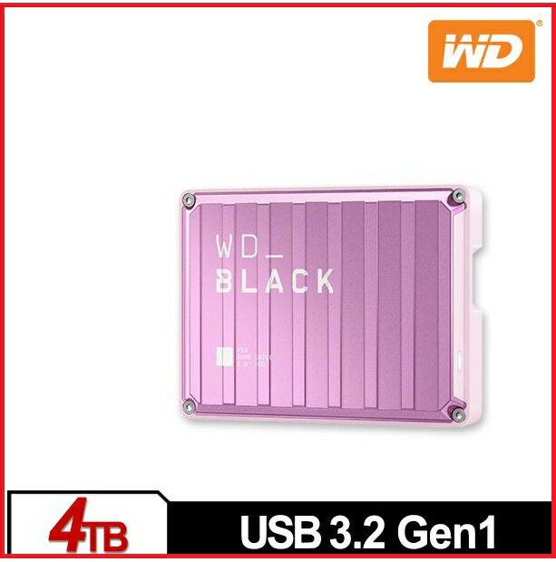 【2024.12 粉紅特仕版陪您過耶誕】WD 威騰 P10 Game Drive 4TB 2.5吋電競行動硬碟 WDBZ7D0040BPK-WESN