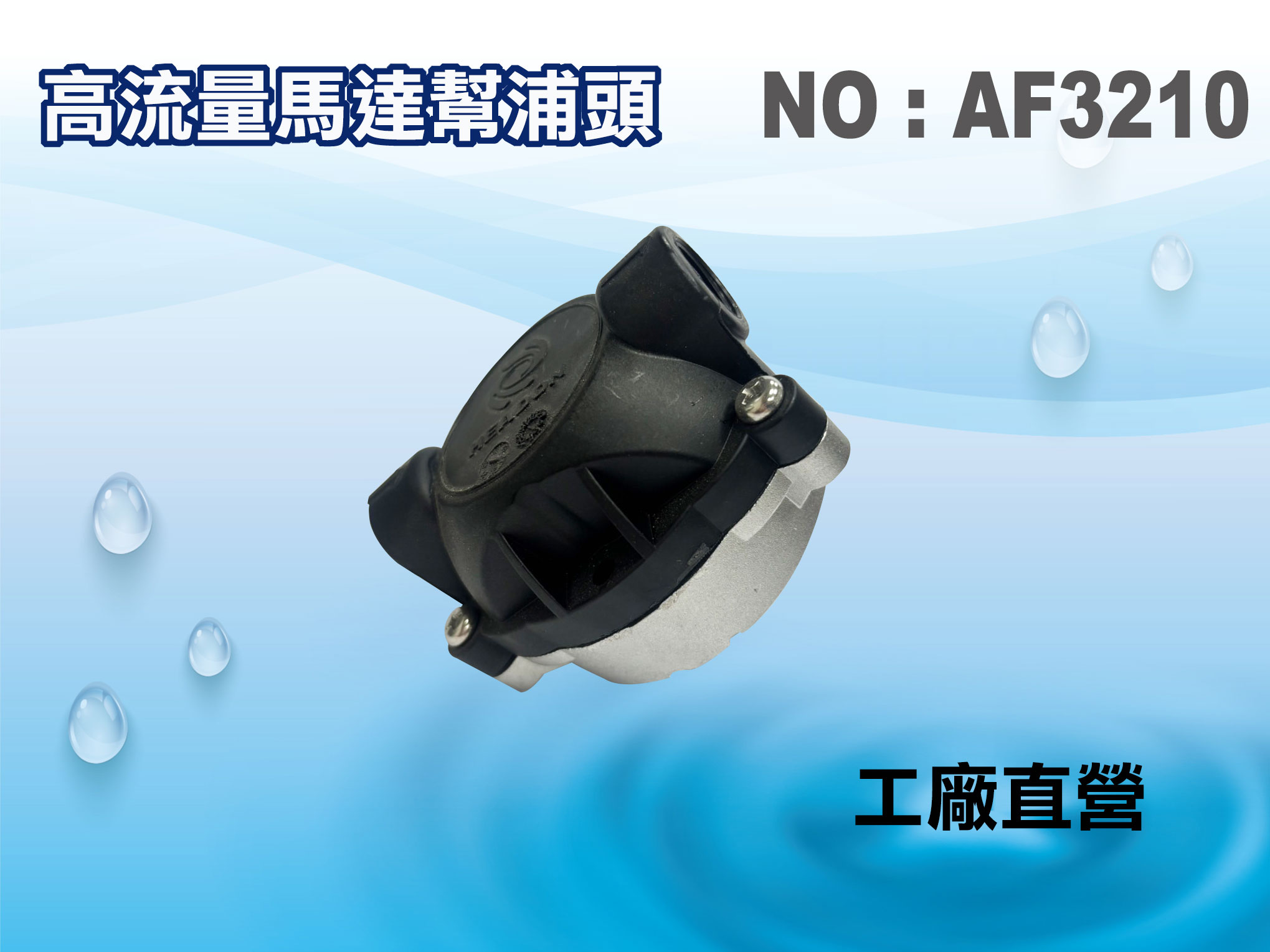 【龍門淨水】高流量馬達頭 幫浦頭 (貨號AF3210)