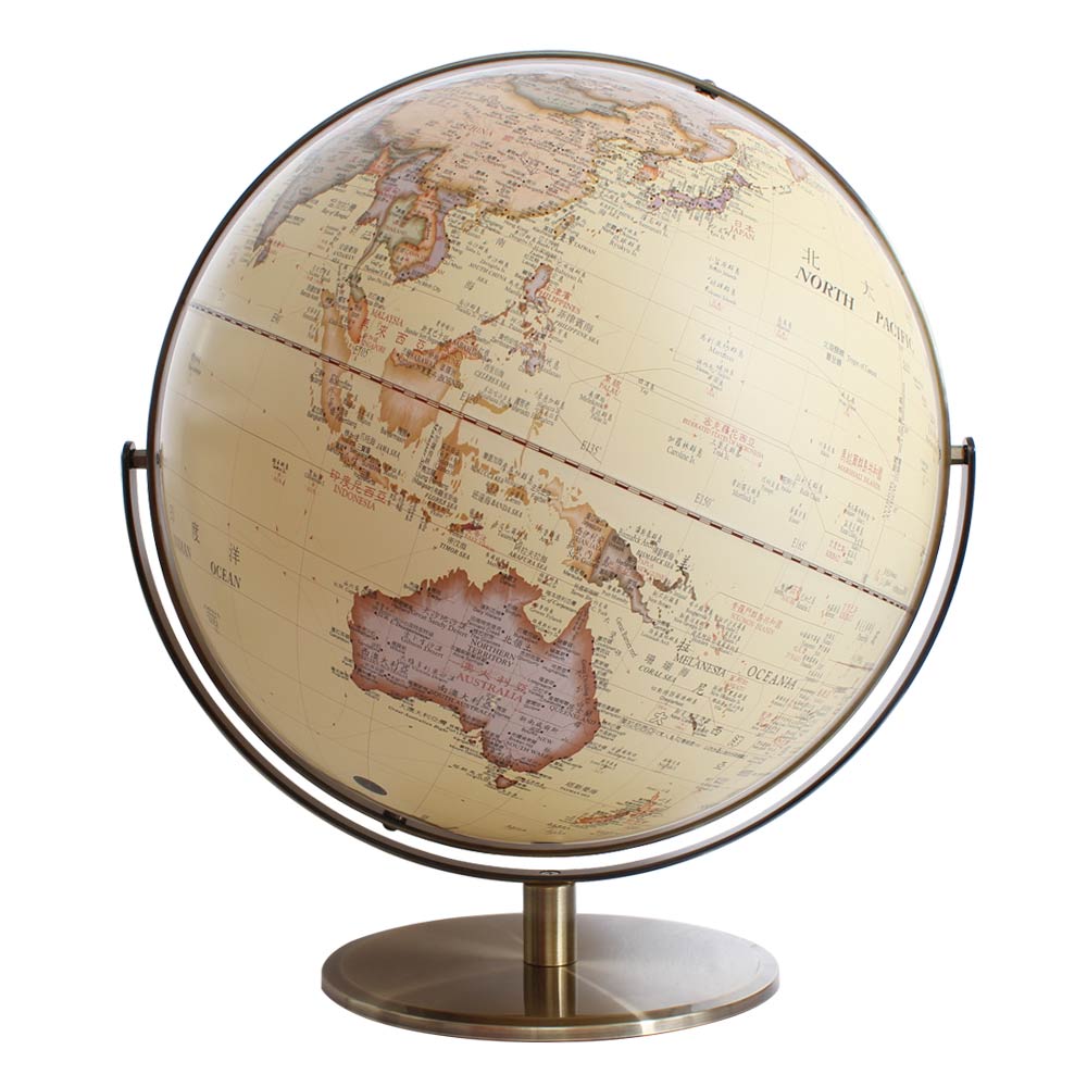 SkyGlobe 17吋超大古典仿古地球儀(中英文對照)