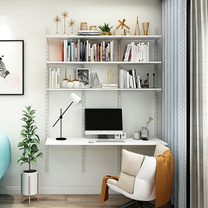 美達斯一字板書桌創意書房書架墻上隔板1.5米掛墻置物架臥室墻櫃