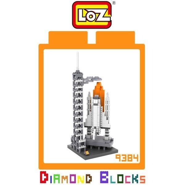 【東洋商行】LOZ 迷你鑽石小積木 樂高式 太空梭發射中心-9384 系列 益智玩具 組合玩具 原廠正版 世界建築系列
