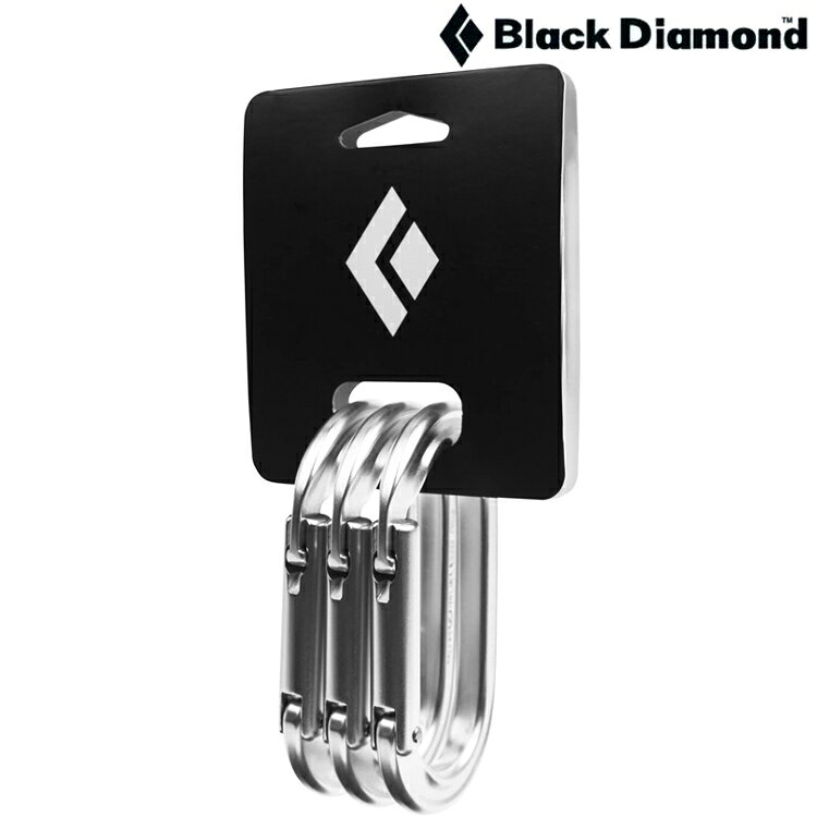 Black Diamond Oval Keylock 無鎖O型快扣鉤環-三入組 381109