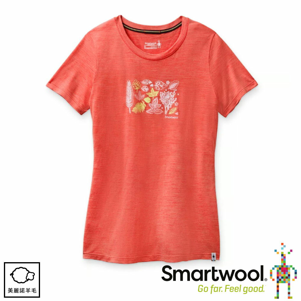 【SmartWool 美國 女 Merino Sport 150 活力春葉T恤《珊瑚粉》】SW000721/排汗衣/ 機能衣