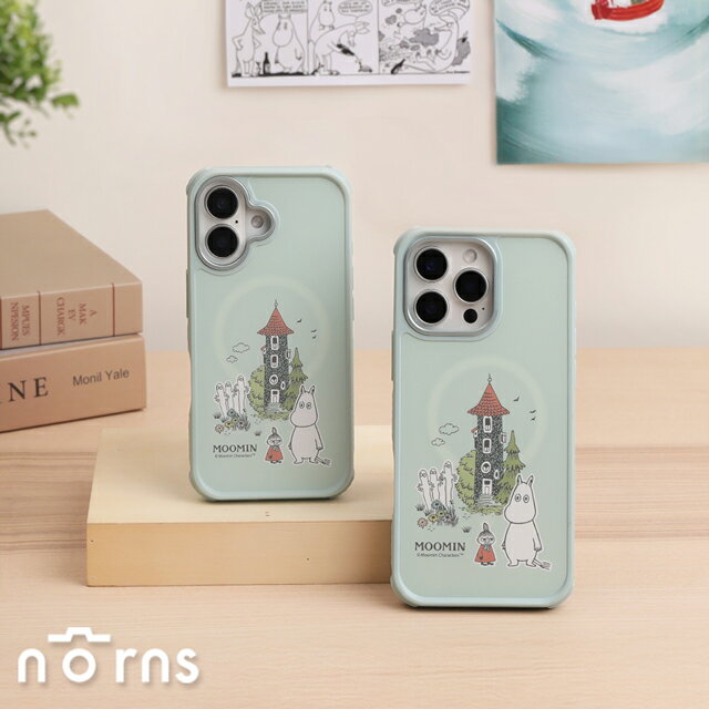 Moomin手機殼iPhone 16全系列防摔手機殼- Norns Original Design 姆明 超強磁吸透明殼 16 Pro 16 plus 16 pro max