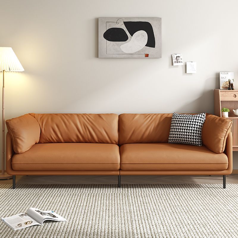 【限時優惠】意式極簡超纖皮布藝沙發小戶型客廳北歐現代直排可拆洗雙三人沙發