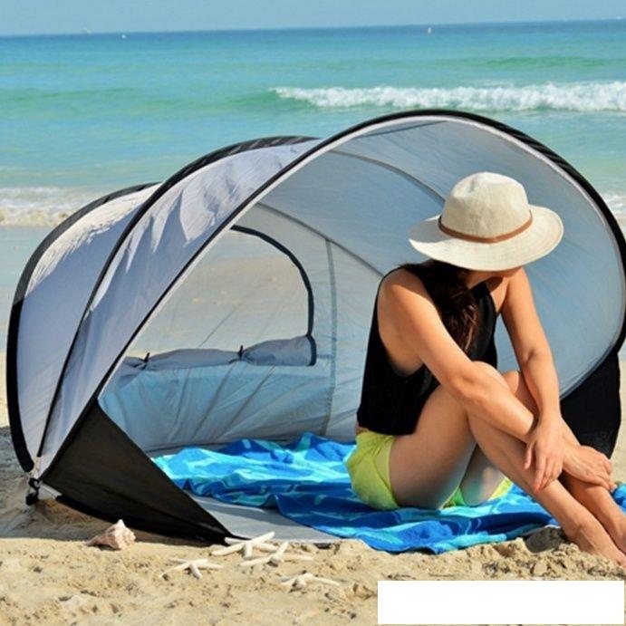 帳篷 沙灘帳篷海邊防曬防風玩水天幕全自動簡易速開郊游用品小戶外折疊