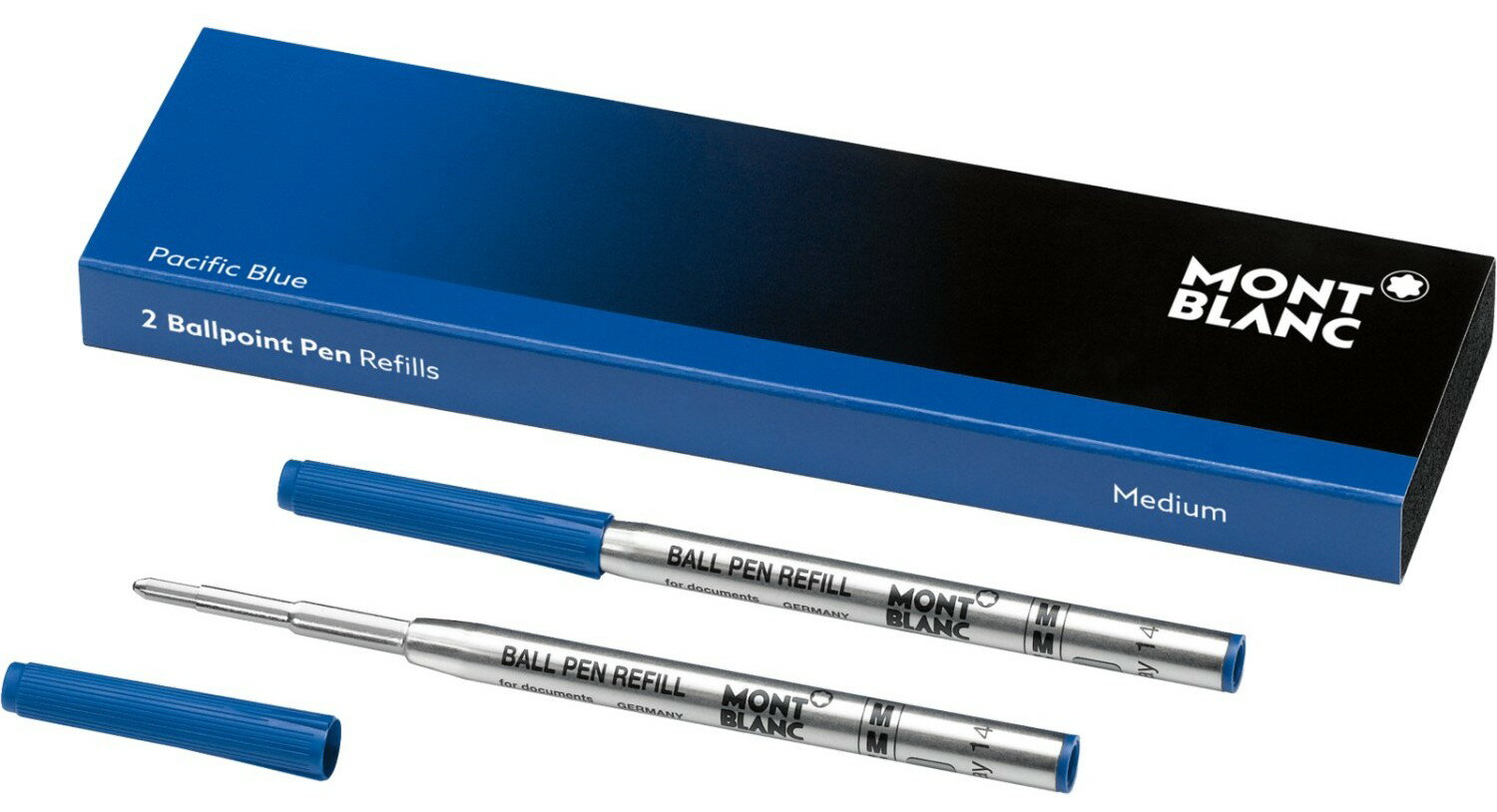 【文具通】Montblanc 萬寶龍 原子筆 筆芯 替芯 Medium 116213 粗 深海湛藍 2支裝 S1011247