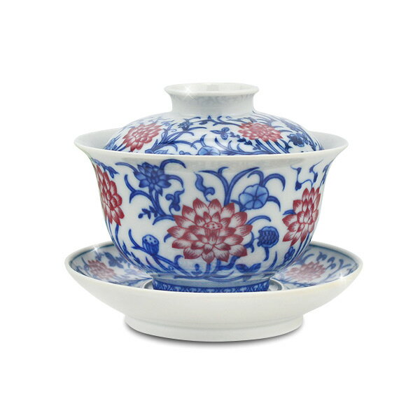 陶泥 青花陶磁蓋碗 愛蓮茶杯 壺承 茶碗 煎茶器 未使用品 陶泥 青花陶磁蓋碗 愛蓮茶杯 壺承 茶碗 煎茶器 未使用品