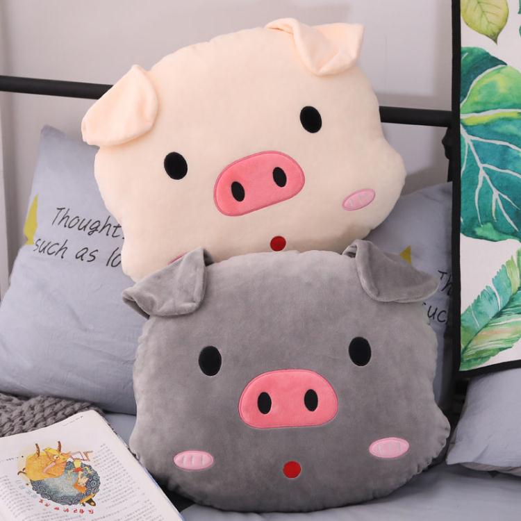 捂手枕 毛絨玩具豬枕頭午睡枕可插手抱枕呆萌小豬抱枕男生可愛生日禮物女 【年終特惠】
