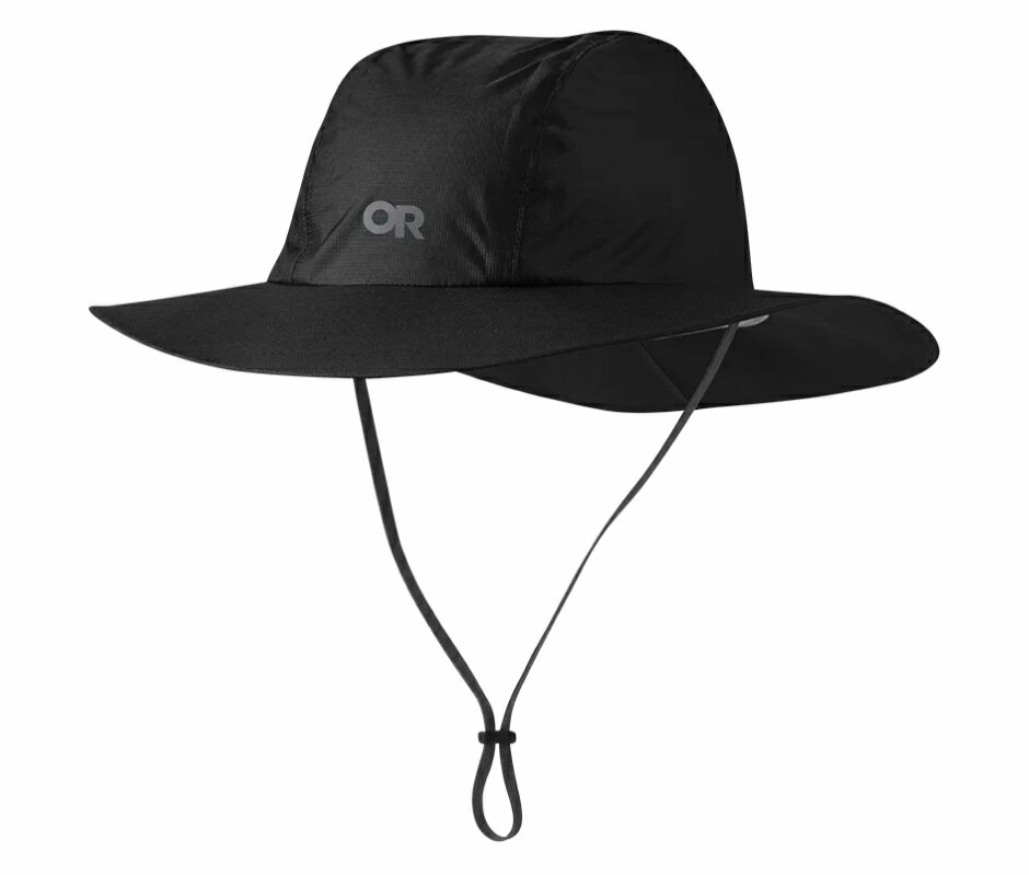 【【蘋果戶外】】Outdoor Research OR279927 0001 Helium Rain Full Brim Hat 防水抗紫外線透氣中盤帽 圓盤帽