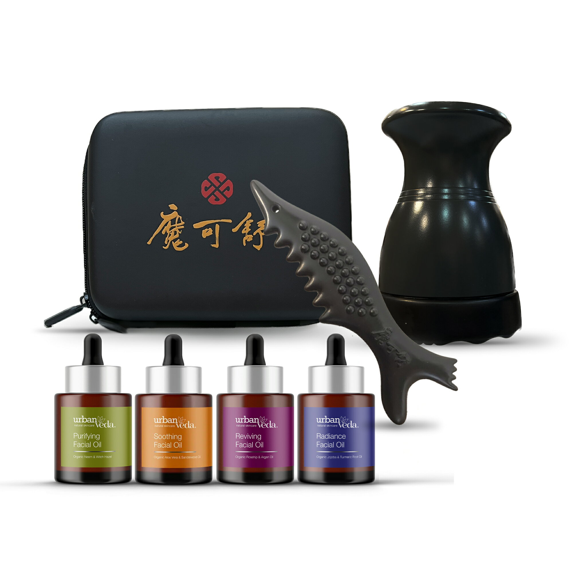 熱導儀+小魚一式 - 遠紅外線疏導儀 MOXXU (無線/美容儀/熱敷/筋絡按摩/刮痧/推拿/城市吠陀urban veda)