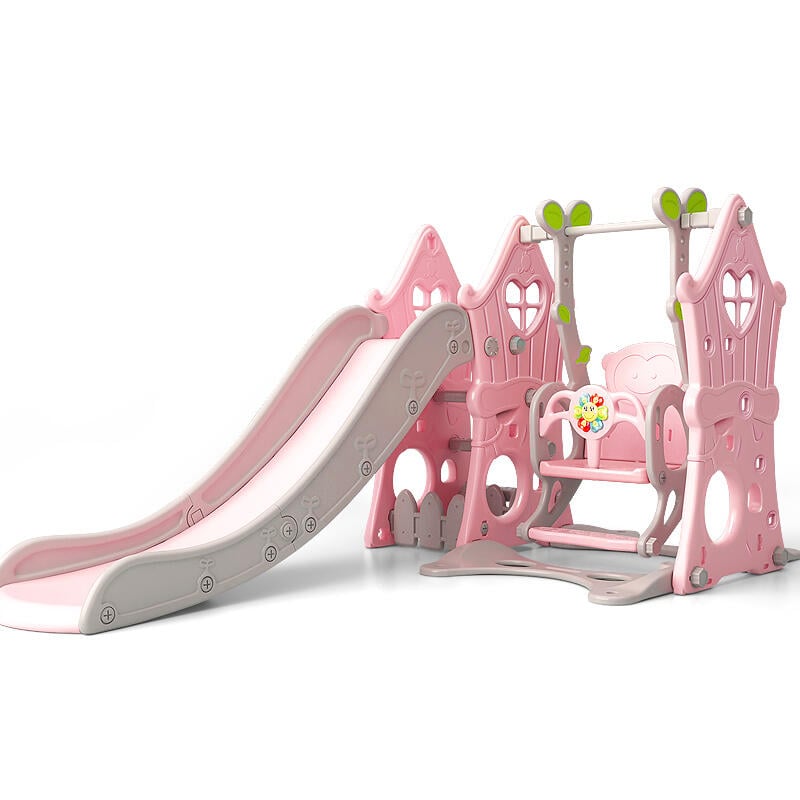 兒童滑滑梯秋千組合滑梯兒童室內家用寶寶游樂園小型孩多功能玩具