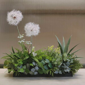 小型仿真植物景觀蕨類把束植物手感假花室內景觀角落櫥窗造景裝飾