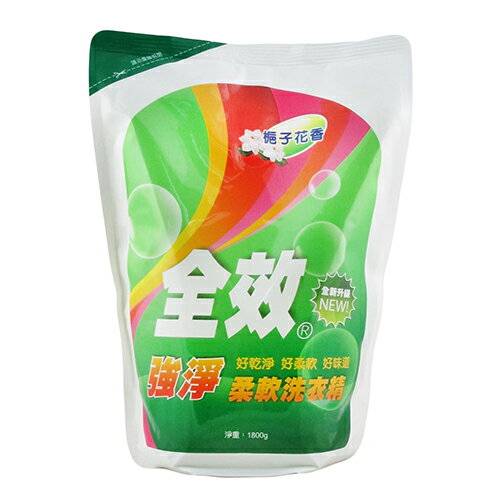 毛寶全效柔軟洗衣精補充包-強淨1800g
