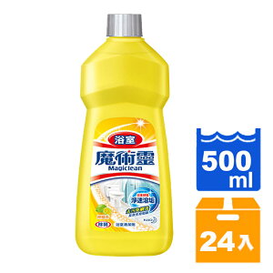 花王 魔術靈 浴室 清潔劑(經濟瓶)-檸檬香 500ml (24入)/箱【康鄰超市】