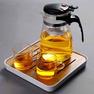 玻璃茶具套裝家用日式功夫紅茶杯簡約耐高溫煮泡茶壺小型便攜茶盤