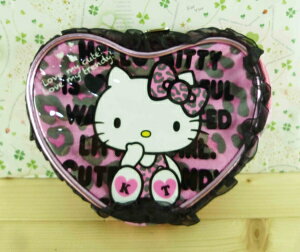 【震撼精品百貨】Hello Kitty 凱蒂貓-斜背零錢包-粉豹紋圖案*12364