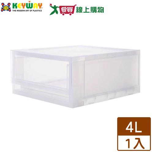 KEYWAY聯府 A5抽屜式整理箱 4L(26.4x25.2x12cm) 台灣製 收納 置物 整理 資料櫃【愛買】