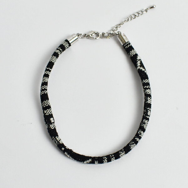 腳鍊 黑白編織交錯粗繩【NAS32】