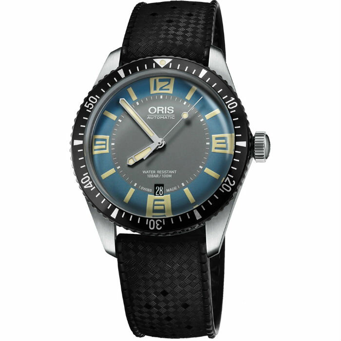 ORIS 豪利時 0173377074065-0742018 Aquis系列 日曆星期運動腕錶 / 藍面 40mm